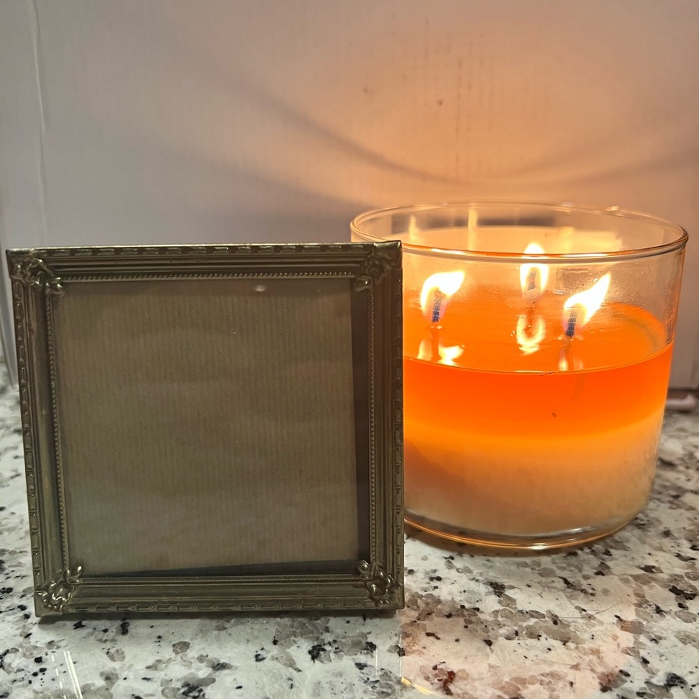 Bronze Colored Simple Picture Frame 3x3”
